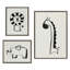 Ensemble de 390 toiles encadrées 390 Giraffe BW, 409 Lion BW et 400 Elephant BW par Teju Reval-782198929