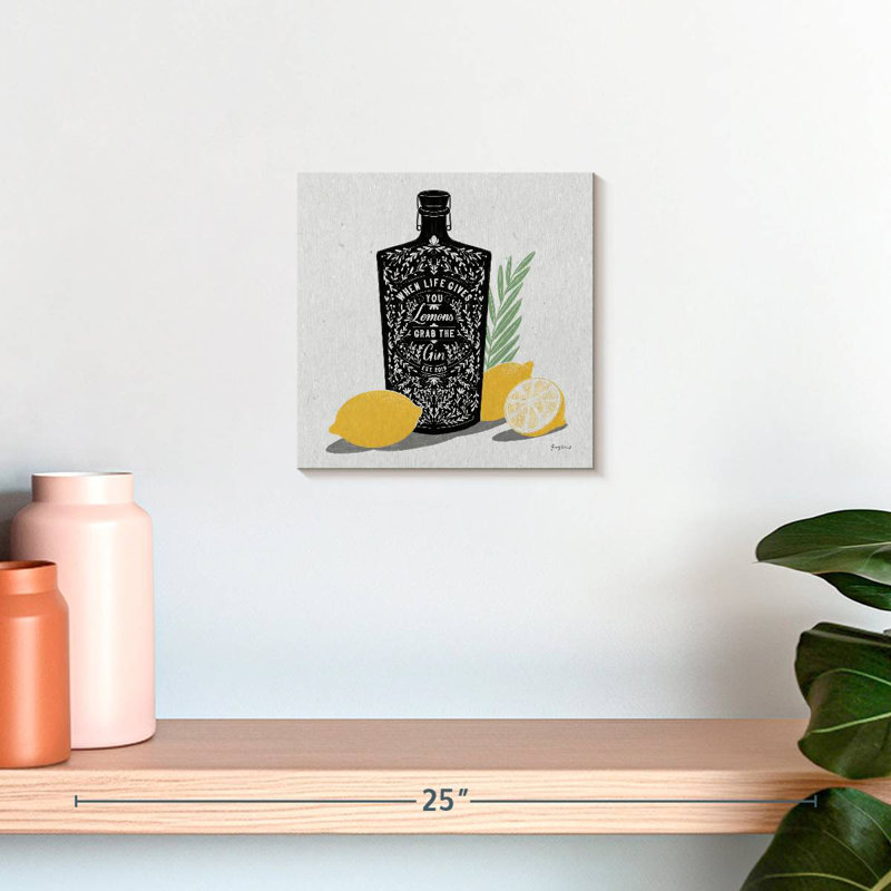 Tergel fruité spiritueux gin, H 10 po x l 10 po