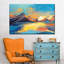 Coucher de soleil abstrait, impression sur toile-956770118