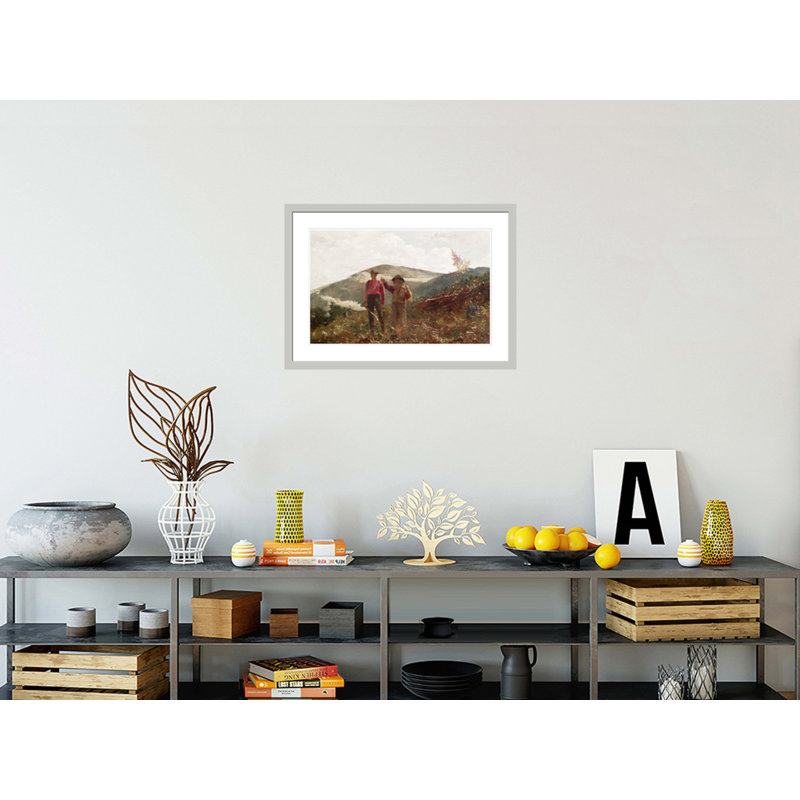 «Two guides» par Winslow Homer - Impression Giclée sur cadre, 21 po H x 29,5 po L