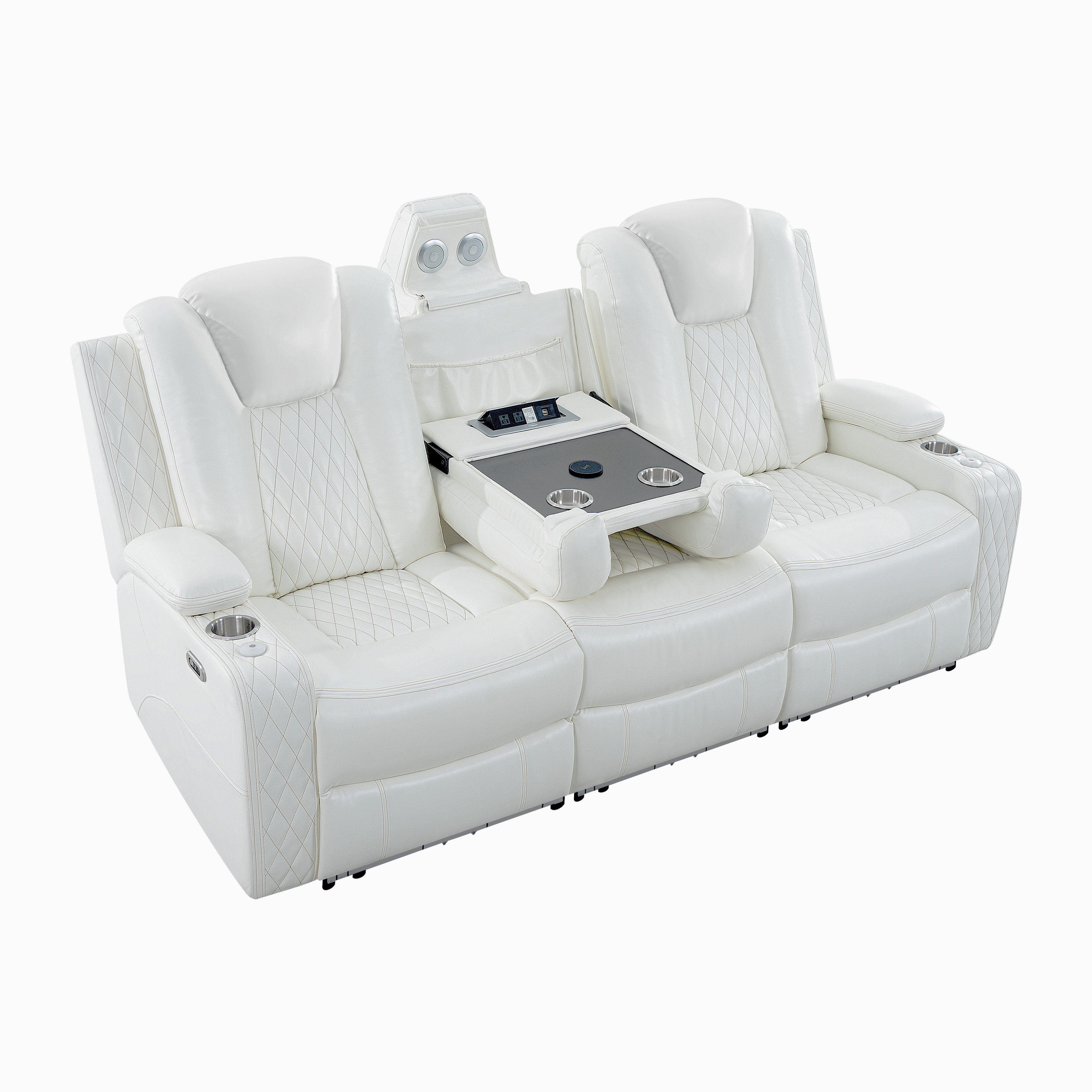 Ebern Designs Premium Theater Style Motion Sofa with Adjustable ...