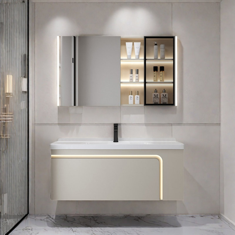 Simple and modern bathroom cabinet