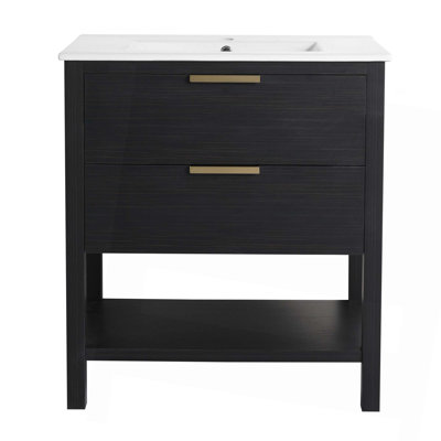 30 Inch Bathroom Vanity Plywood With 2 Drawers