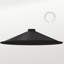 19.05cm H Metal Cone Lamp Shade ( Screw On ) in Black