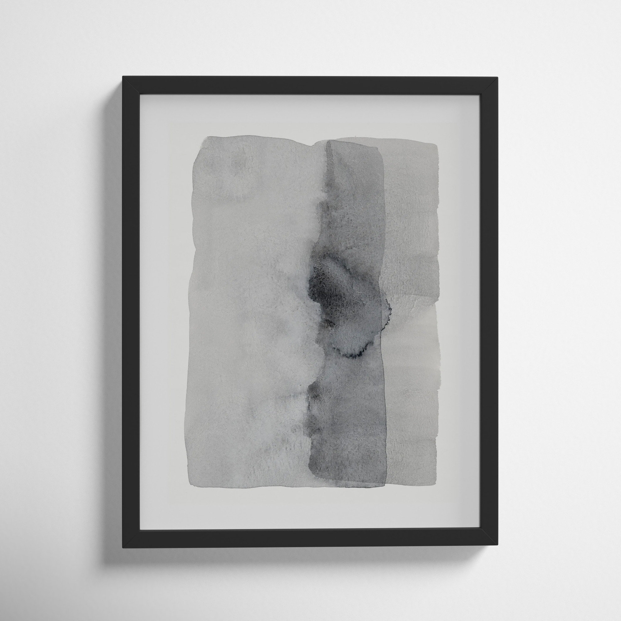 Gray On Gray 7 by Jacques Pilon, Black, 20" H x 16" W