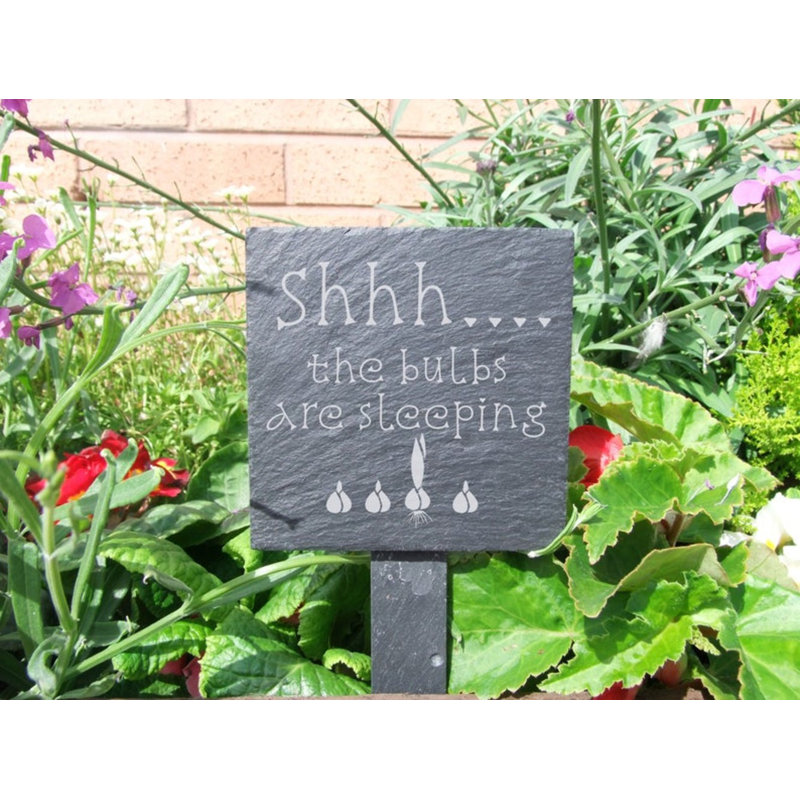 Weslaco Stone Plants & Flowers Garden Sign