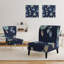 Fauteuil de chambre rembourré à motif floral Indigold