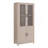 Bookcase Cabinet In Whitewashed Oak-1580001143
