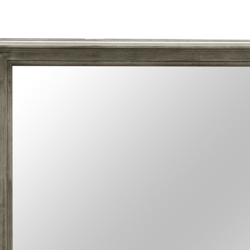 Miroir Louis Phillipe G3105-M, gris, 38.03" x 38.03", Grey, Square