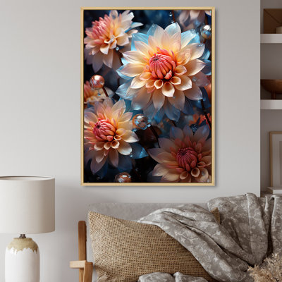 Meadow Chrysanthemum Charm - Floral & Botanical Canvas Art Print