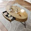 Table basse ovale avec tiroir Mid-Century-665668640