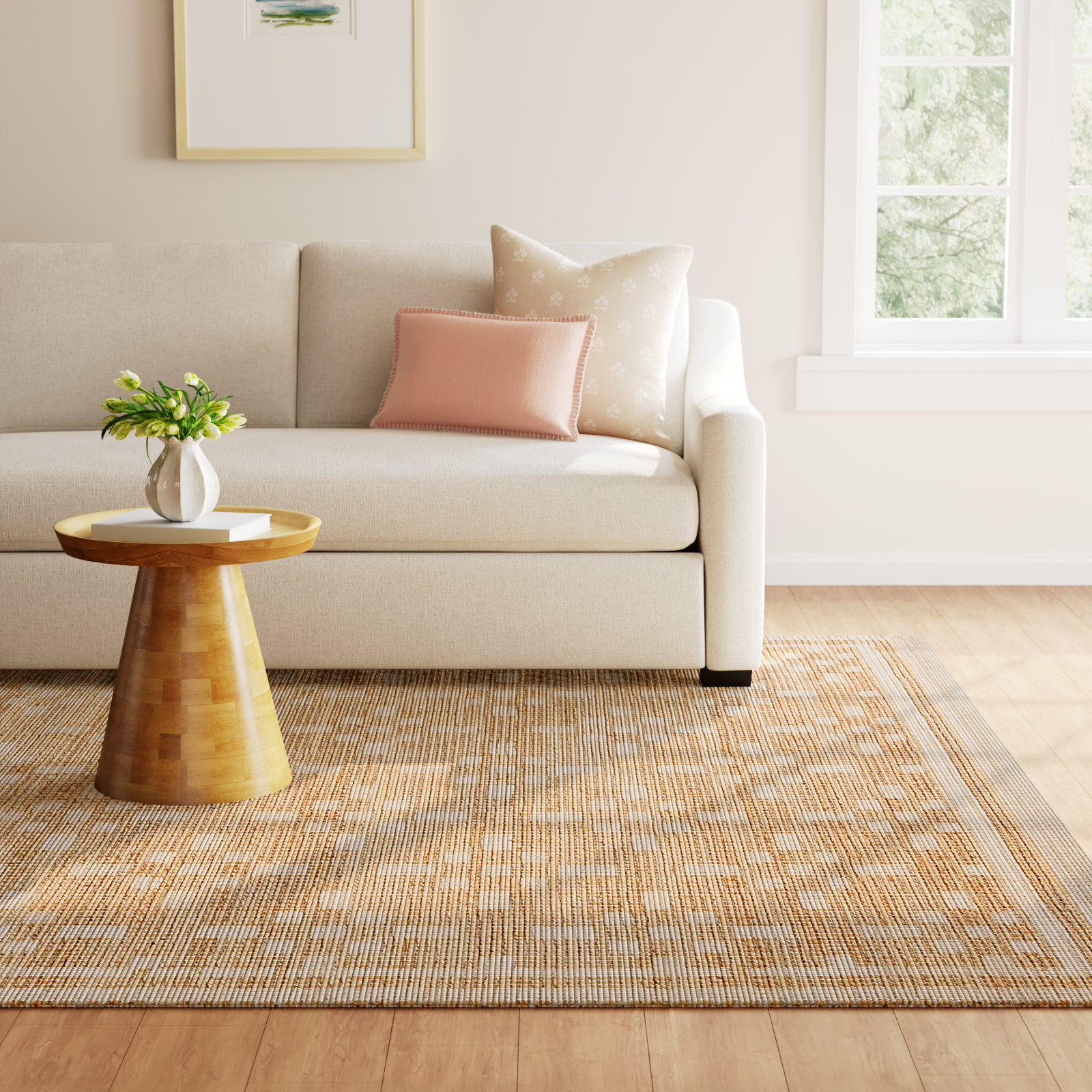 Chris Loves Julia x Loloi Judy Natural Ivory Rug, Rectangle 3'6" x 5'6"