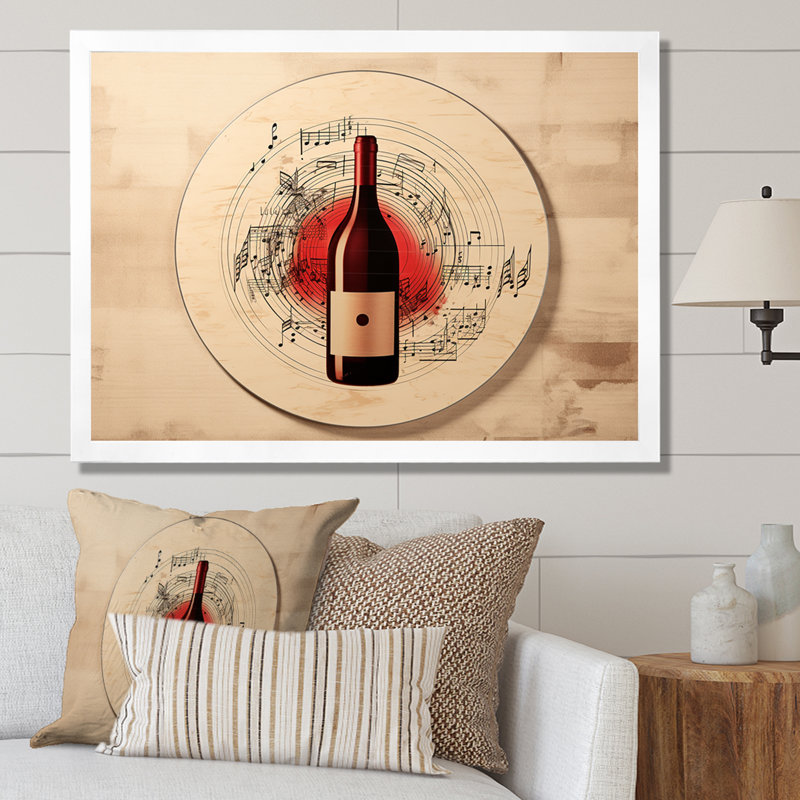 Vinyle vinyle I sur impression sur toile, H 30 po x l 40 po x P 1,5 po, Cadre simple blanc