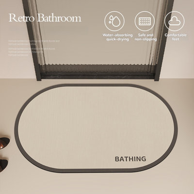 Decontamination Diatomaceous Earth Absorbent Bathroom Mat