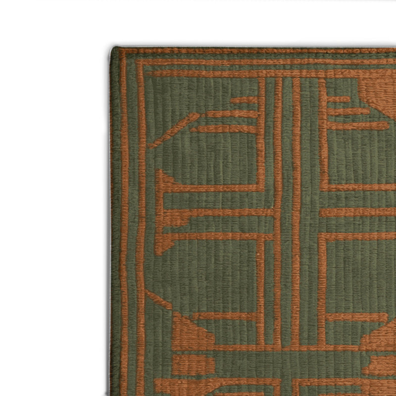 Trellis Brown Indoor and Outdoor Area Rug, Rectangle 2' x 3'