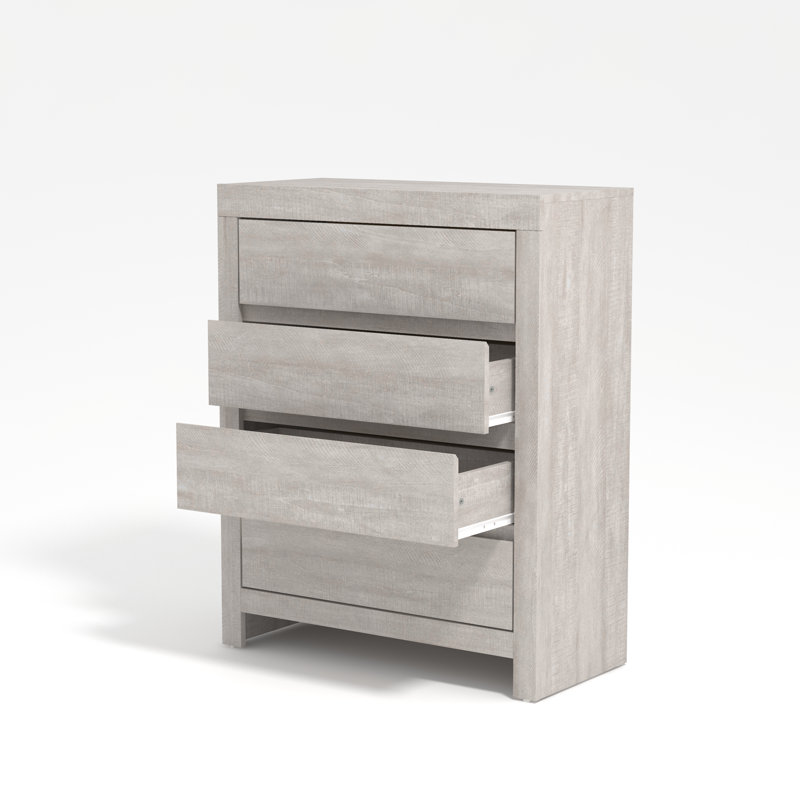 Ellani Cubbot 4 Drawer Chest of Drawers, Dusty Grey Oak