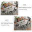 Extendable Metal Base Dining Table-904740273