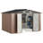 10 Ft. W X 8 Ft. D Metal Storage Shed With Metal Base Frame Kit-125529632-125529633