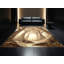 Tapis marocain doux et moelleux de style bohémien brun et beige-135701340
