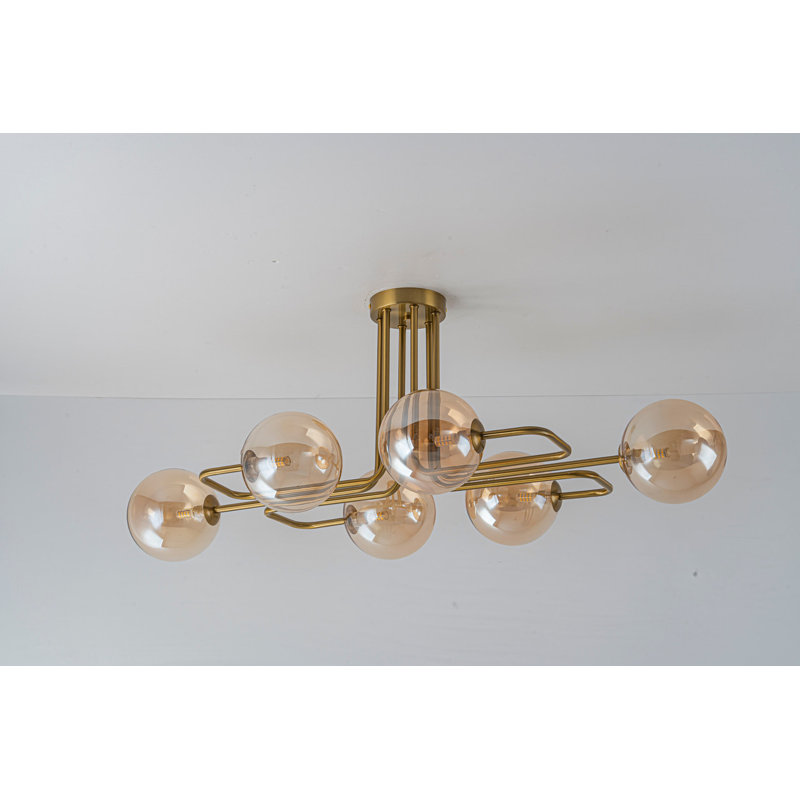Plafonnier encastré 6 lumières Amberelle
