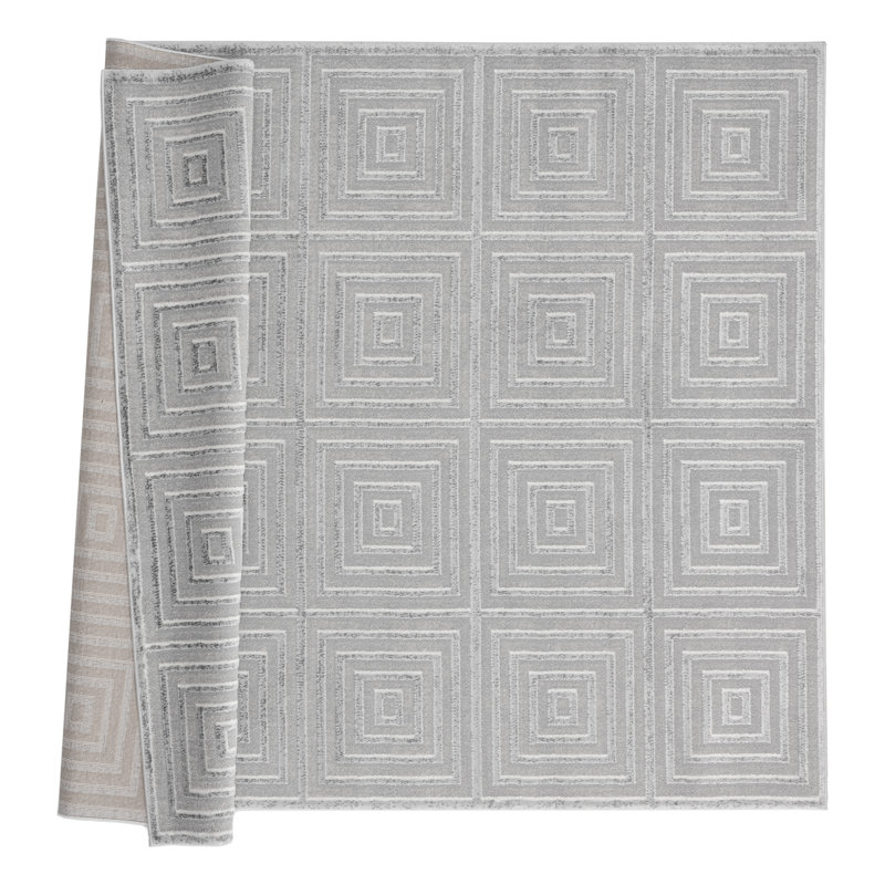 Emmeline Geometric Indoor Rug, Rectangle 1'11" x 3'