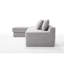 Canapé modulaire moderne rembourré en tissu avec méridienne, idéal pour le salon