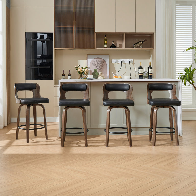 Swivel Counter & Bar Stools, Black