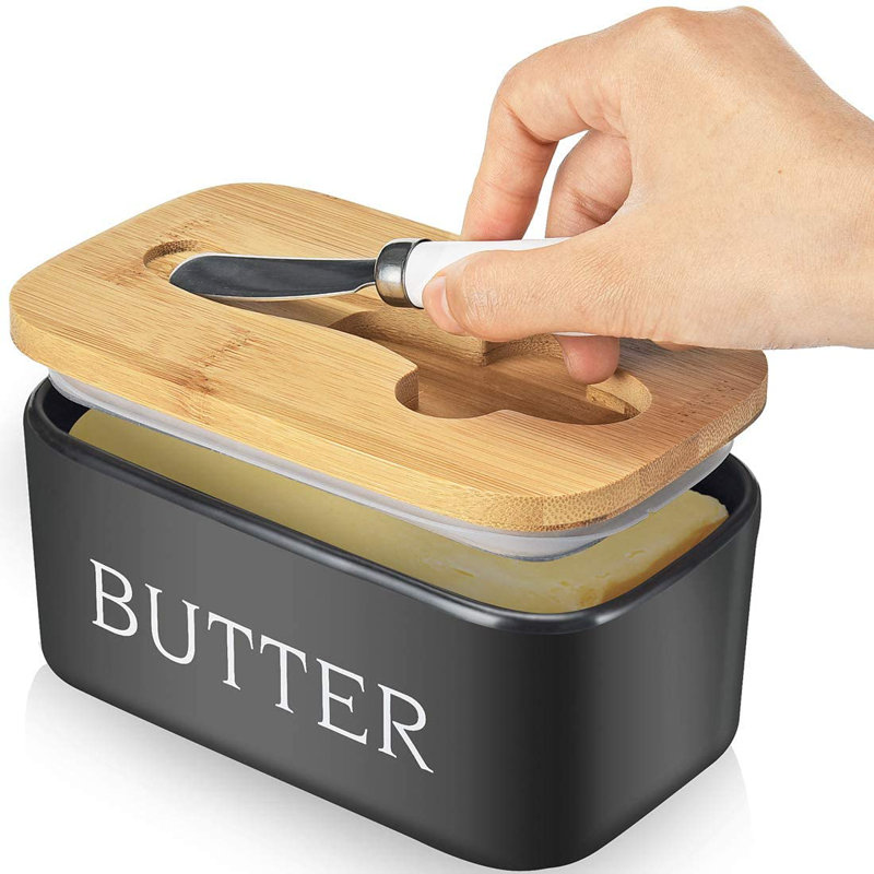 Brambly Cottage Bran Ceramic Butter Dish
