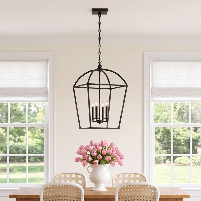 Alfreda 4 - Light Dimmable Lantern Chandelier