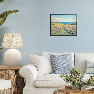 «Lilac Coast Seascape», estampe numérique par Petal Prints Design