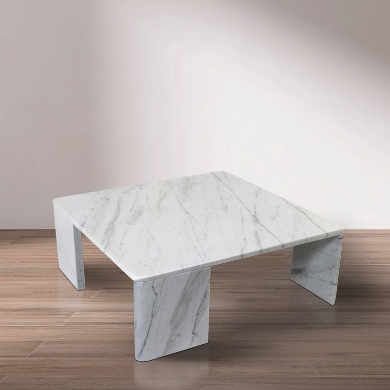 Livorno Coffee Table, White Marble