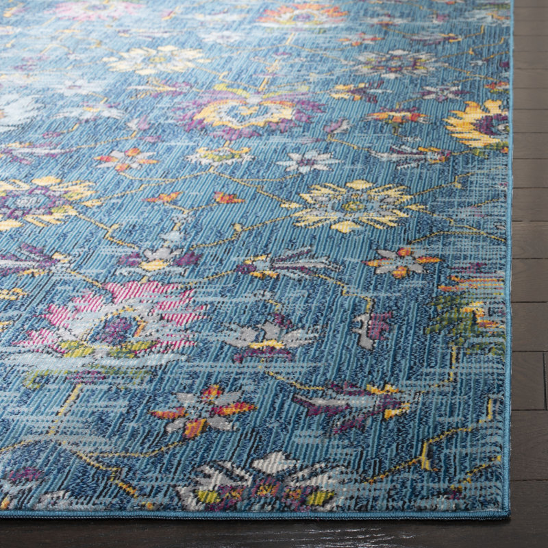 Athiya 100 Performance Floral Rug, Rectangle 5'1" x 7'6"