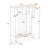 Multi-Functional Hall Tree with Cabinets, Storage Bench, Drawers and Hooks-129991208