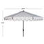 Outdoor Venice Single Scallop Crank Outdoor Push Button Tilt Umbrella-1105161503