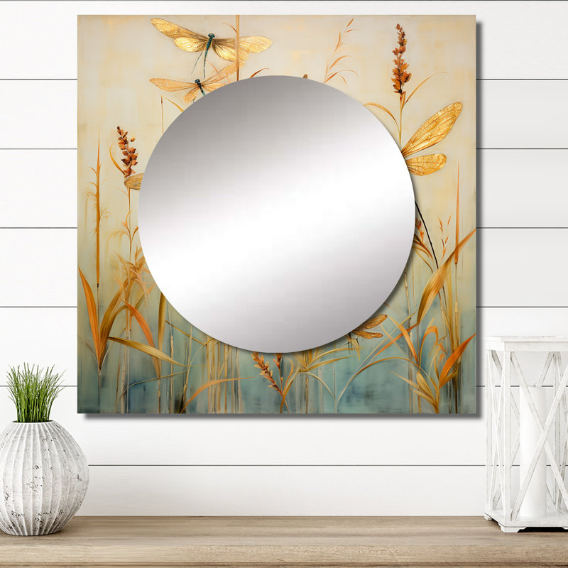 Art mural miroir de salon Flaviano, 23 po x 23 po