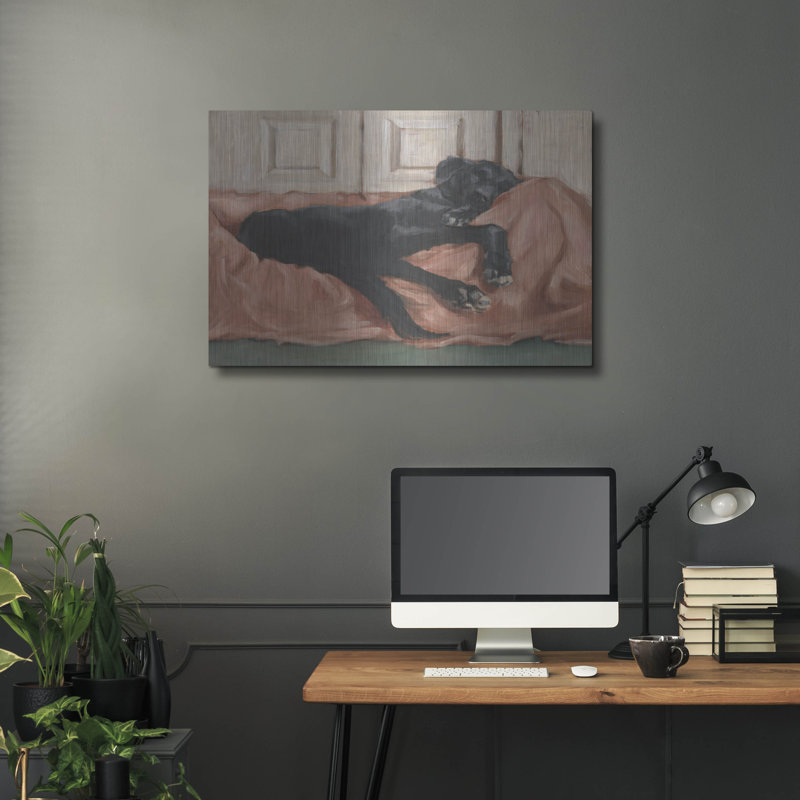 «Traditional Canine Portrait 3» par Ethan Harper, art mural en métal, H 24 po x l 36 po
