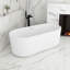Baignoire de trempage autoportante en acrylique 66 po