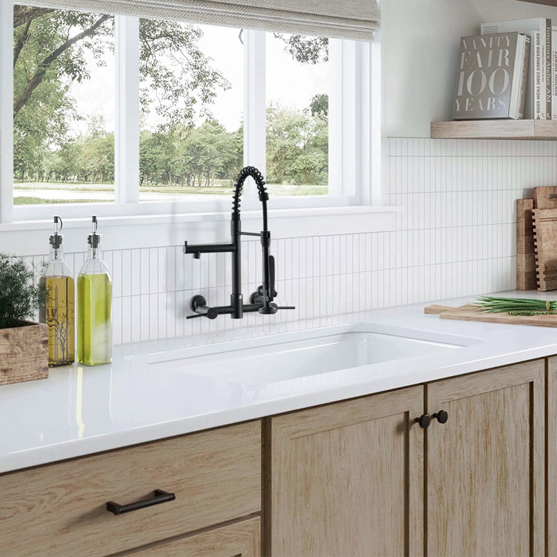 DORNBERG Kitchen Faucet, Matte Black