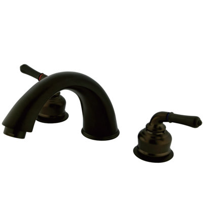 Kingston Brass Magellan Two-Handle 3-Hole Deck Mount Roman Tub Faucet