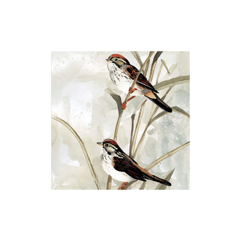 Neutral Spring II Unframed Canvas Wall Art 16" X 16"