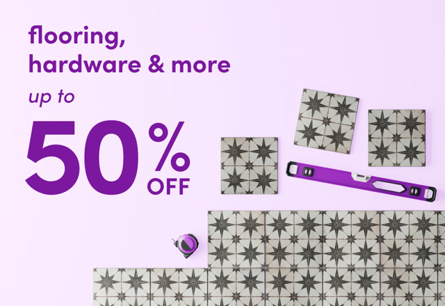 deals on flooring, hardware & more