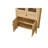 Vintage Cabinet For Study Or Living, High - Quality Retro Handles, Engineered Wood, Multi Level Partition Storage, Brown Wood Functional Cabinet, American Contemporary Style, Filler, Suitable Living