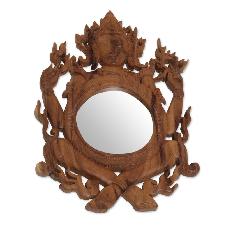 Fisnik Solid Wood Flat Wall Mirror