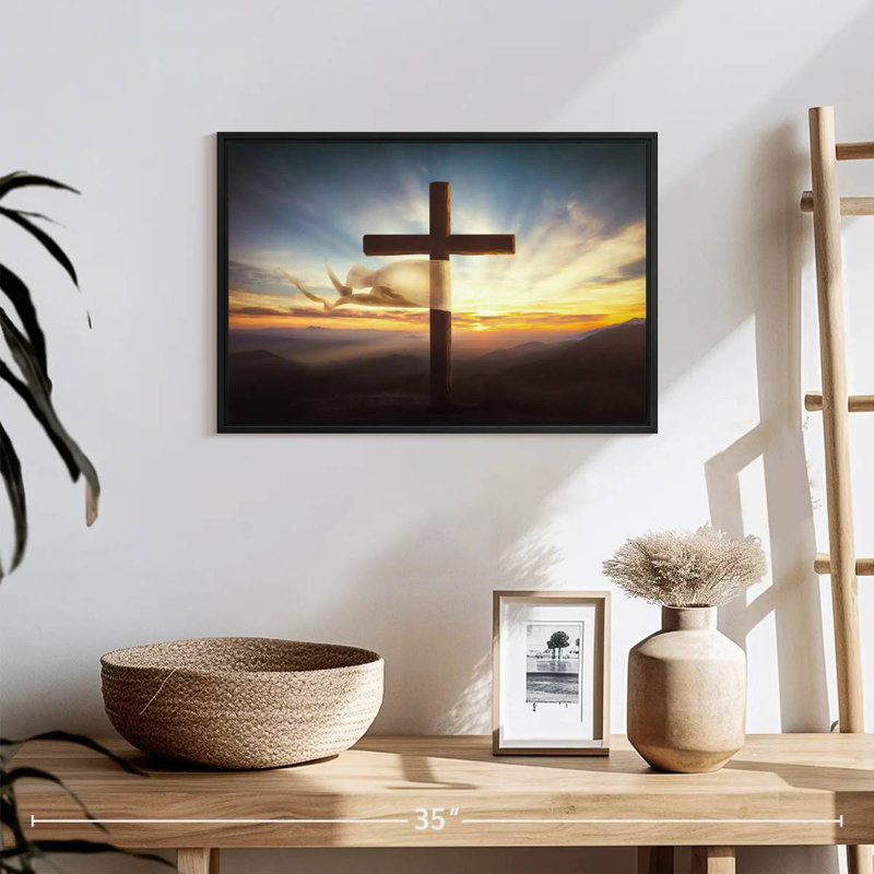 Adella Holy Cross, 13" H x 19" W