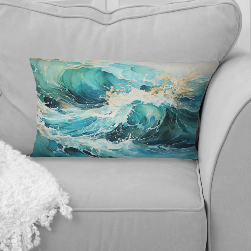 Coussin Oceanic Collage III - Abstract Collages