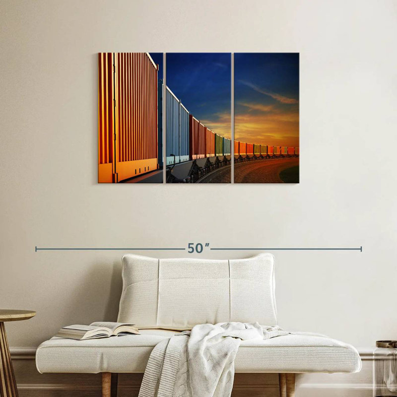 Mehar Freight Train Containers, 24" H x 38" W