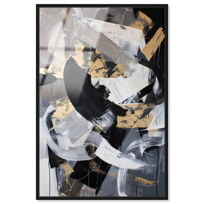 Art mural caché en verre acrylique ultrabrillant caché par Art Remedy, cadre noir, 10 x 15