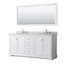 Ensemble de meuble-lavabo double 72 "avec miroir Avery-97875698-98262355