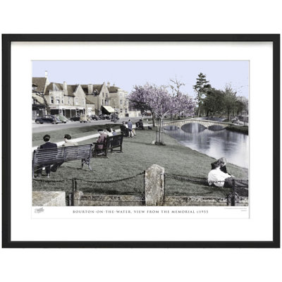 Bourton On The Water, View From The Memorial C1955 by Francis Frith - Single Picture Frame Print
