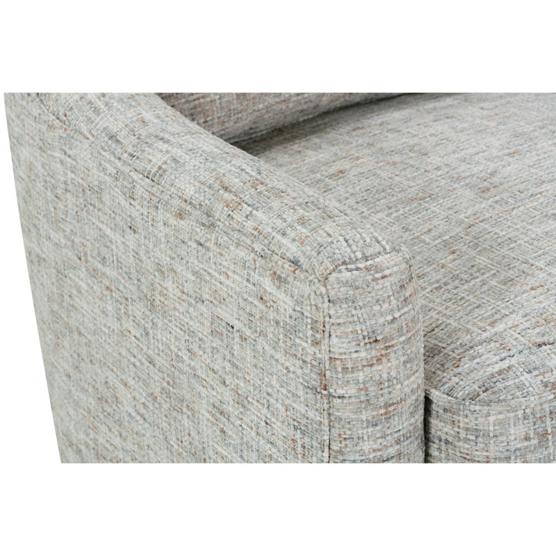 Hollins Swivel Chair, Gray Polyester